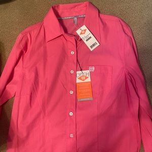Never worn cinch pink button up